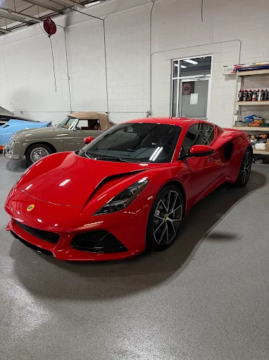 Red Lotus Emira after a mobile detail