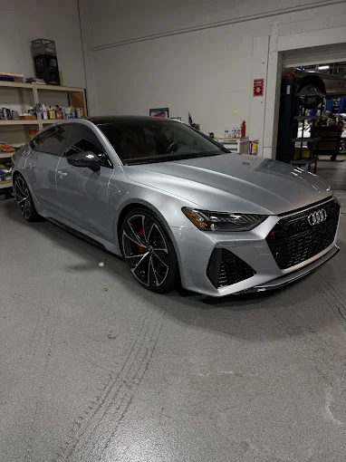 Silver Audi RS7 after a mobile detail by Exotic Details